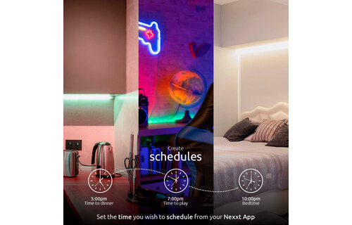 Nexxt Home - Smart LED strip light RGBIC 16.4ft