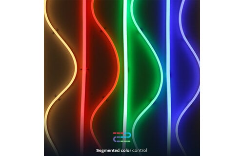Nexxt Home - Smart LED neon strip light RGBIC 16.4ft