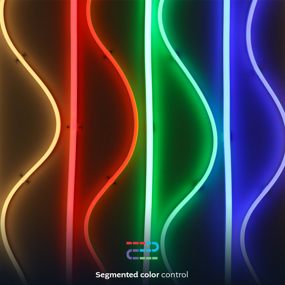 Nexxt Home - Smart LED neon strip light RGBIC 16.4ft