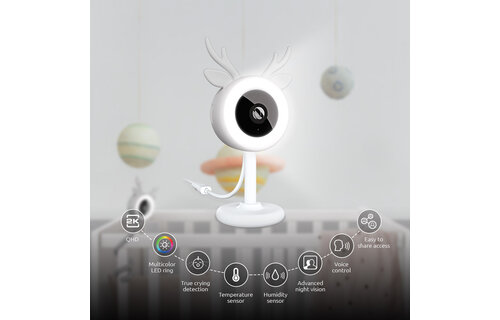 Nexxt Home - Smart baby monitor (microSD card not included)