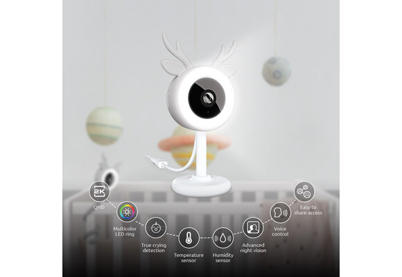 Nexxt Home - Smart baby monitor (microSD card not included)