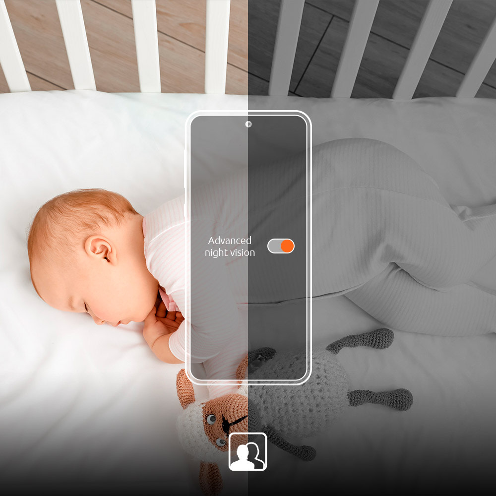 Nexxt Home - Smart baby monitor (microSD card not included)