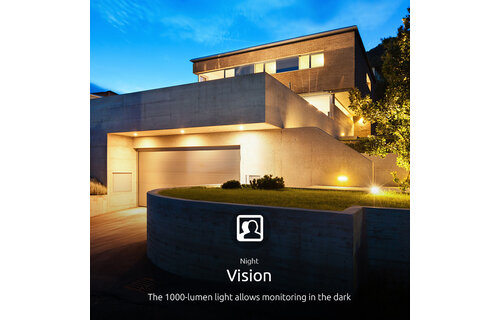 Nexxt Home - Mini flood light Camera (microSD card not included)