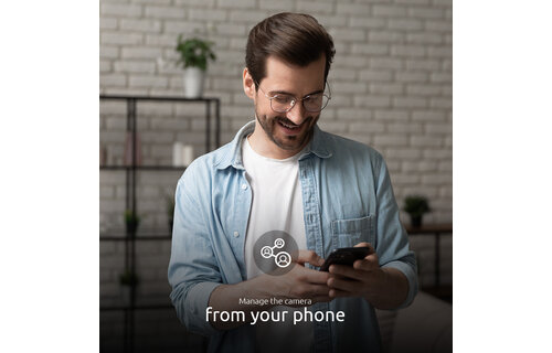 Nexxt Home - Mini flood light Camera (microSD card not included)