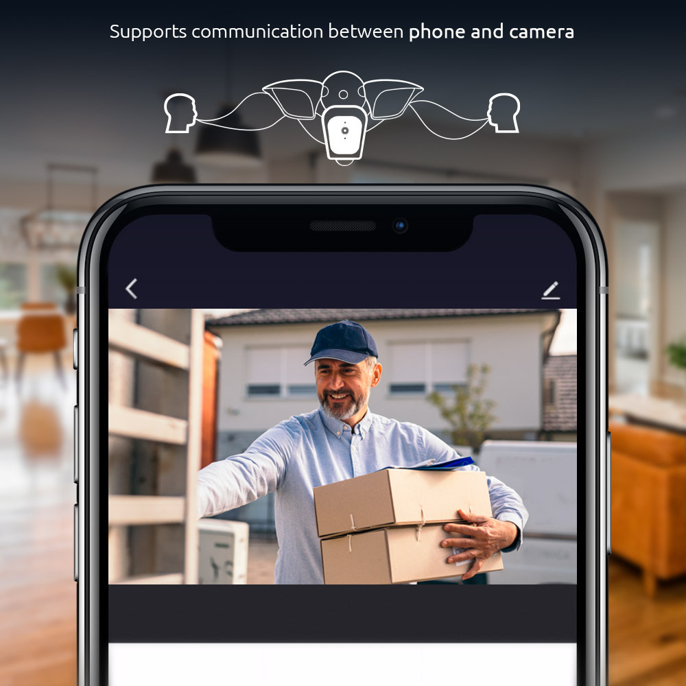 Nexxt Home - Outdoor Flood Light Camera 2K WSL (microSD card not included)