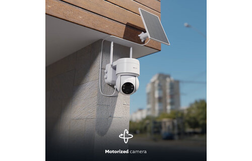 Nexxt Home - Outdoor PTZ battery Camera  2K with solar panel (microSD card not included)