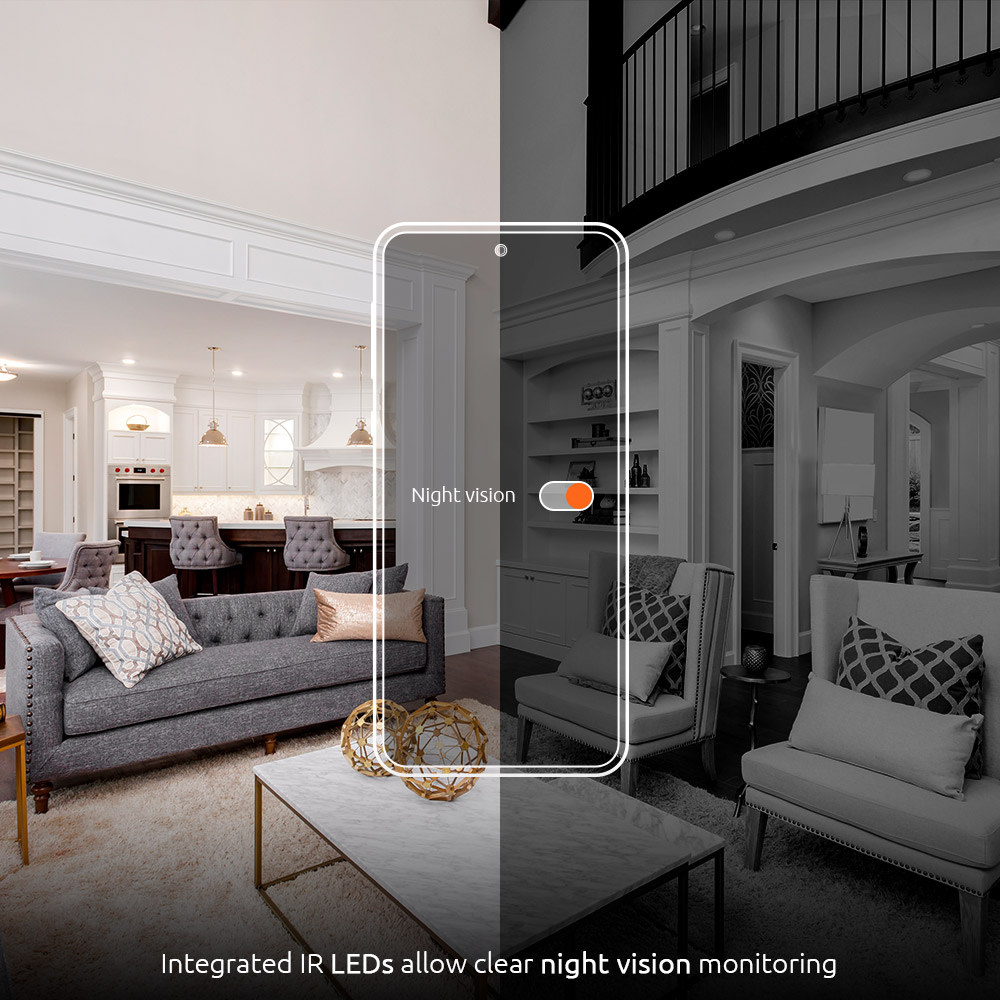 Nexxt Home - Indoor PTZ Camera 2K (microSD card not included)