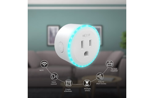 Nexxt Home - Smart Wifi plug with RGB light