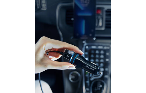 Adam Elements OMNIA C1 45w Dual Port Fast Charging  Car Charger - Black