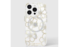 Case-Mate Floral Gems Case with MagSafe for 16 Pro - Gold