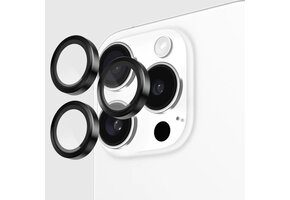 Case-Mate Rear Aluminum Ring Lens Protector for iPhone 16 Pro Max/16 Pro ONLY - Black