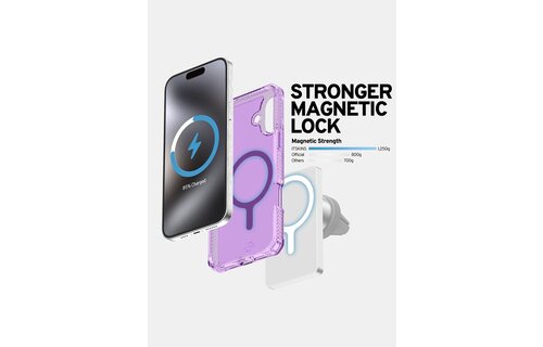 ItSkins Hybrid R Vapor Case w/ Magsafe for iPhone 16  - Light Purple