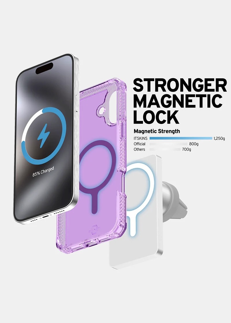 ItSkins Hybrid R Vapor Case w/ Magsafe for iPhone 16  - Light Purple