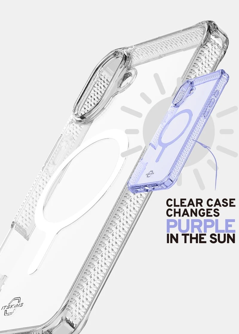 ItSkins Hybrid R Mood Case w/ Magsafe for iPhone 16 - Lavender