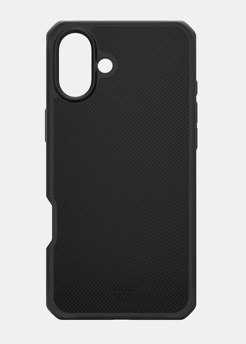 ItSkins Ballistic R Nylon Case with MagSafe for 16 Plus - Black