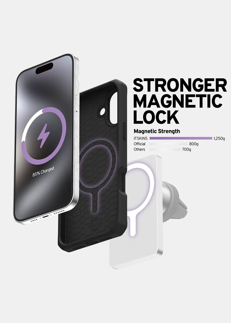 ItSkins Ballistic R Nylon Case with MagSafe for 16 Plus - Black