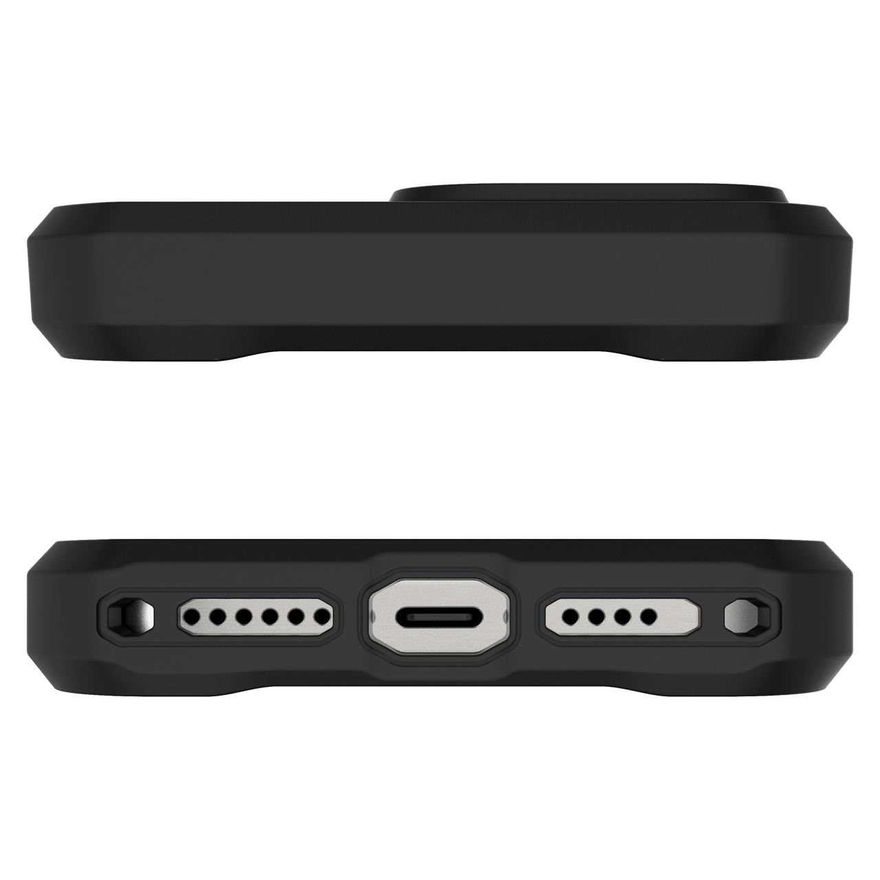 ItSkins Force R Nylon Case with MagSafe for 16 Pro Max - Black/Black