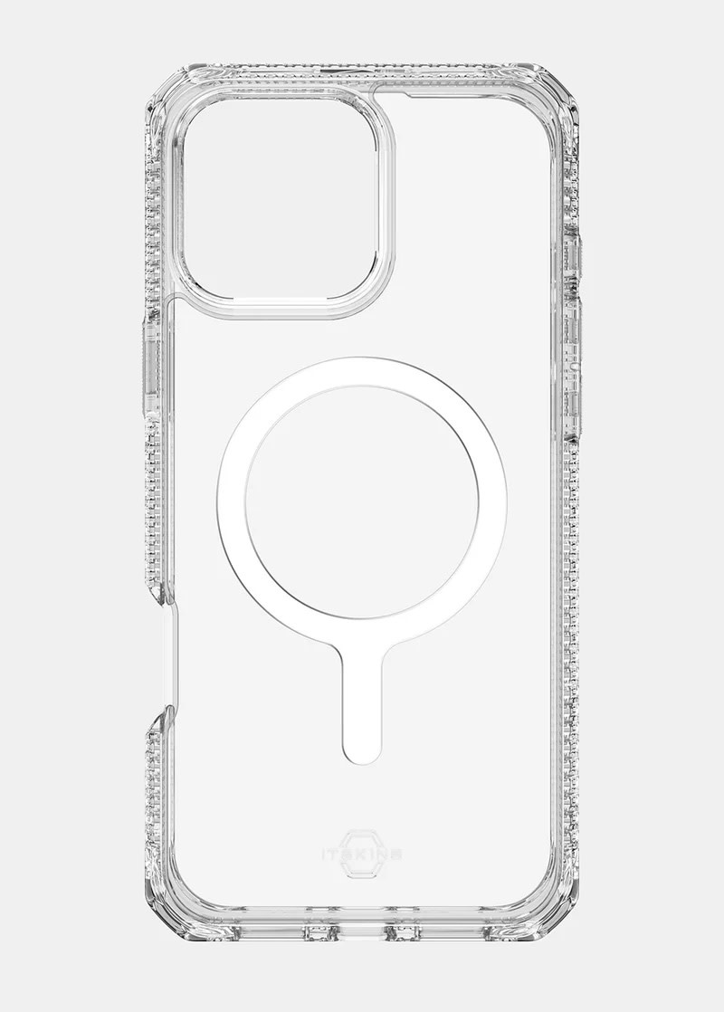 ItSkins Hybrid R Clear Case with MagSafe for iPhone 16 Pro Max - Transparent