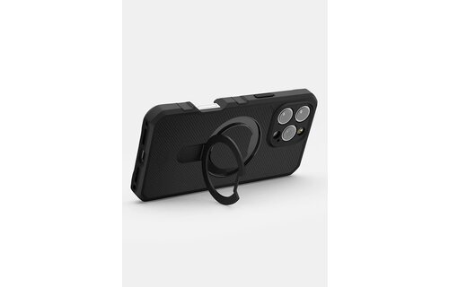 ItSkins Force R Nylon Case with MagSafe for 16 Pro - Black/Black