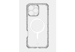 ItSkins Supreme R Clear Case with MagSafe for 16 Pro - Transparent White Print