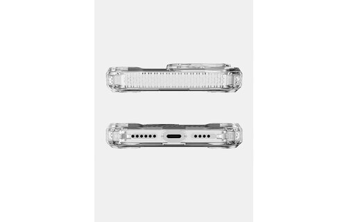 ItSkins Supreme R Clear Case with MagSafe for 16 Pro - Transparent White Print