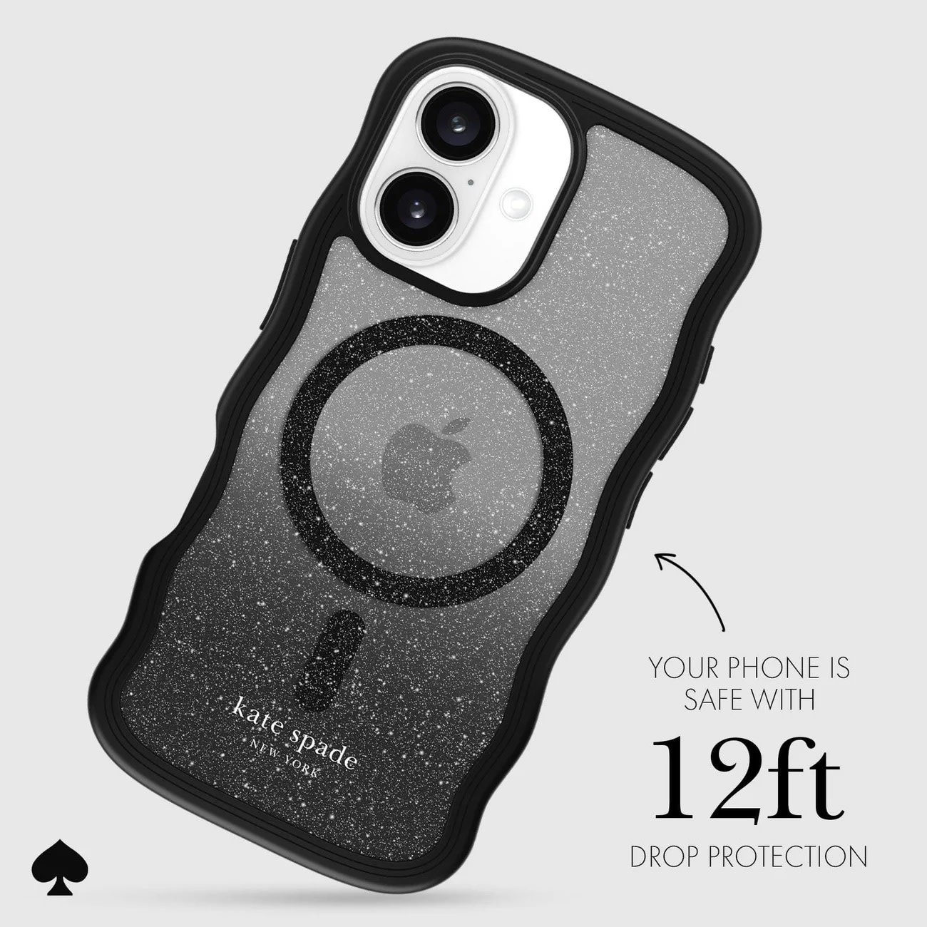 Kate Spade New York Wavy Case with MagSafe for 16 - Nightfall