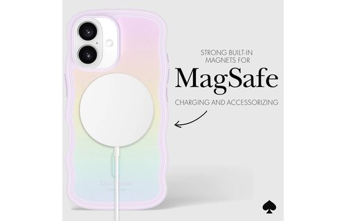 Kate Spade New York Wavy Case with MagSafe for 16 - Opal Iridescent