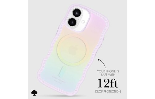 Kate Spade New York Wavy Case with MagSafe for 16 - Opal Iridescent