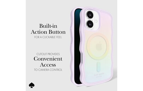 Kate Spade New York Wavy Case with MagSafe for 16 - Opal Iridescent