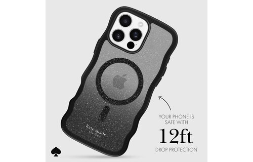 Kate Spade New York Wavy Case with MagSafe for 16 Pro - Nightfall