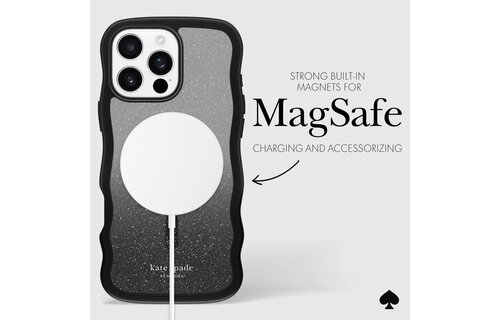 Kate Spade New York Wavy Case with MagSafe for 16 Pro - Nightfall