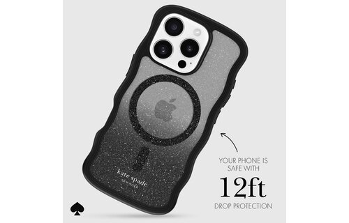 Kate Spade New York Wavy Case with MagSafe for 16 Pro Max - Nightfall