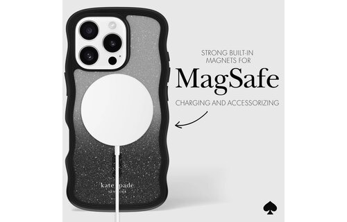 Kate Spade New York Wavy Case with MagSafe for 16 Pro Max - Nightfall