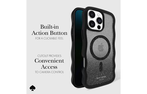 Kate Spade New York Wavy Case with MagSafe for 16 Pro Max - Nightfall