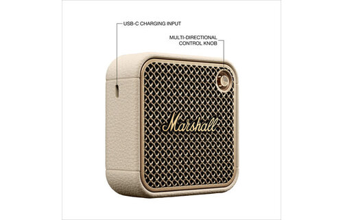 Marshall Willen II Bluetooth Speaker 120v US Adapter - Cream