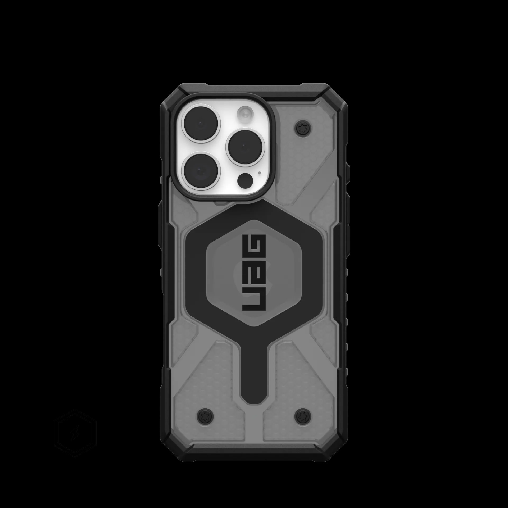 UAG Pathfinder Clear Case with MagSafe for 16 Pro - Ash/Black