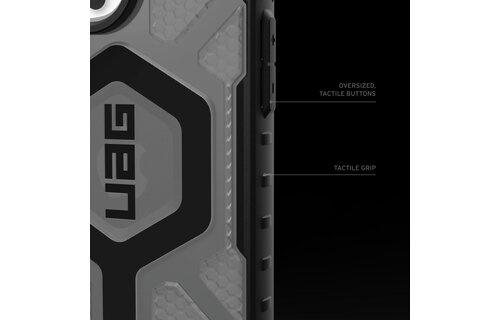 UAG Pathfinder Clear Case with MagSafe for 16 Pro - Ash/Black