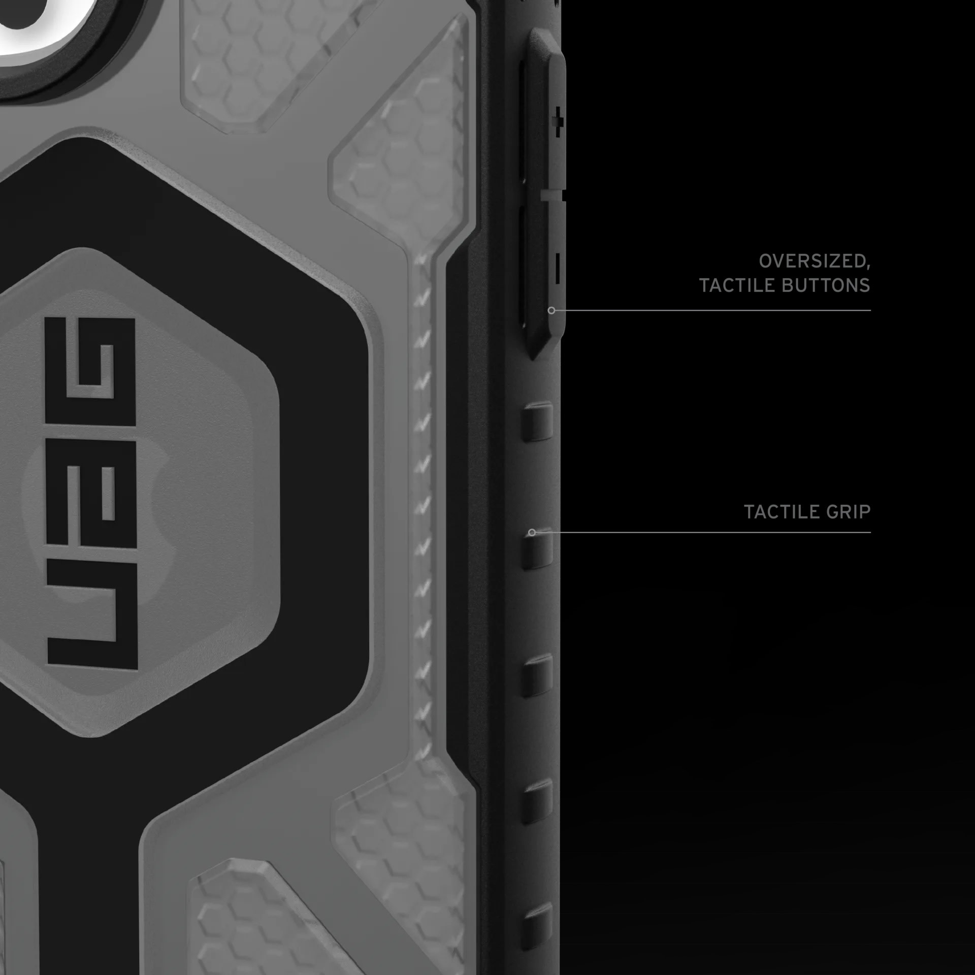 UAG Pathfinder Clear Case with MagSafe for 16 Pro - Ash/Black