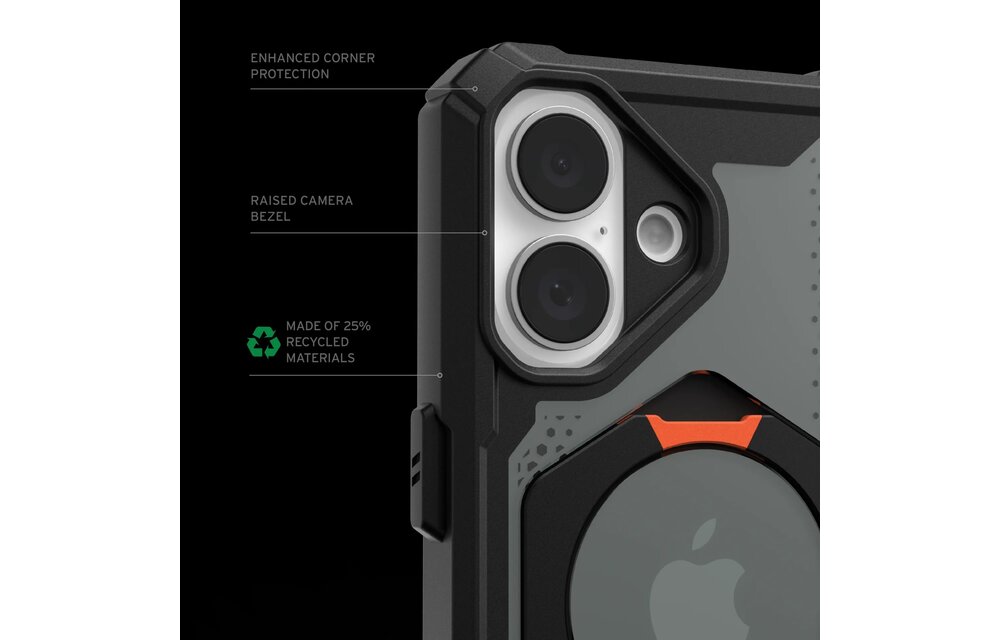 UAG Plasma XTE Case with MagSafe for 16 - Black/Orange