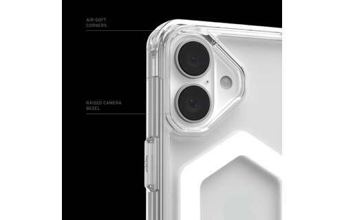 UAG Plyo Case with MagSafe for 16 Plus - Ice/White