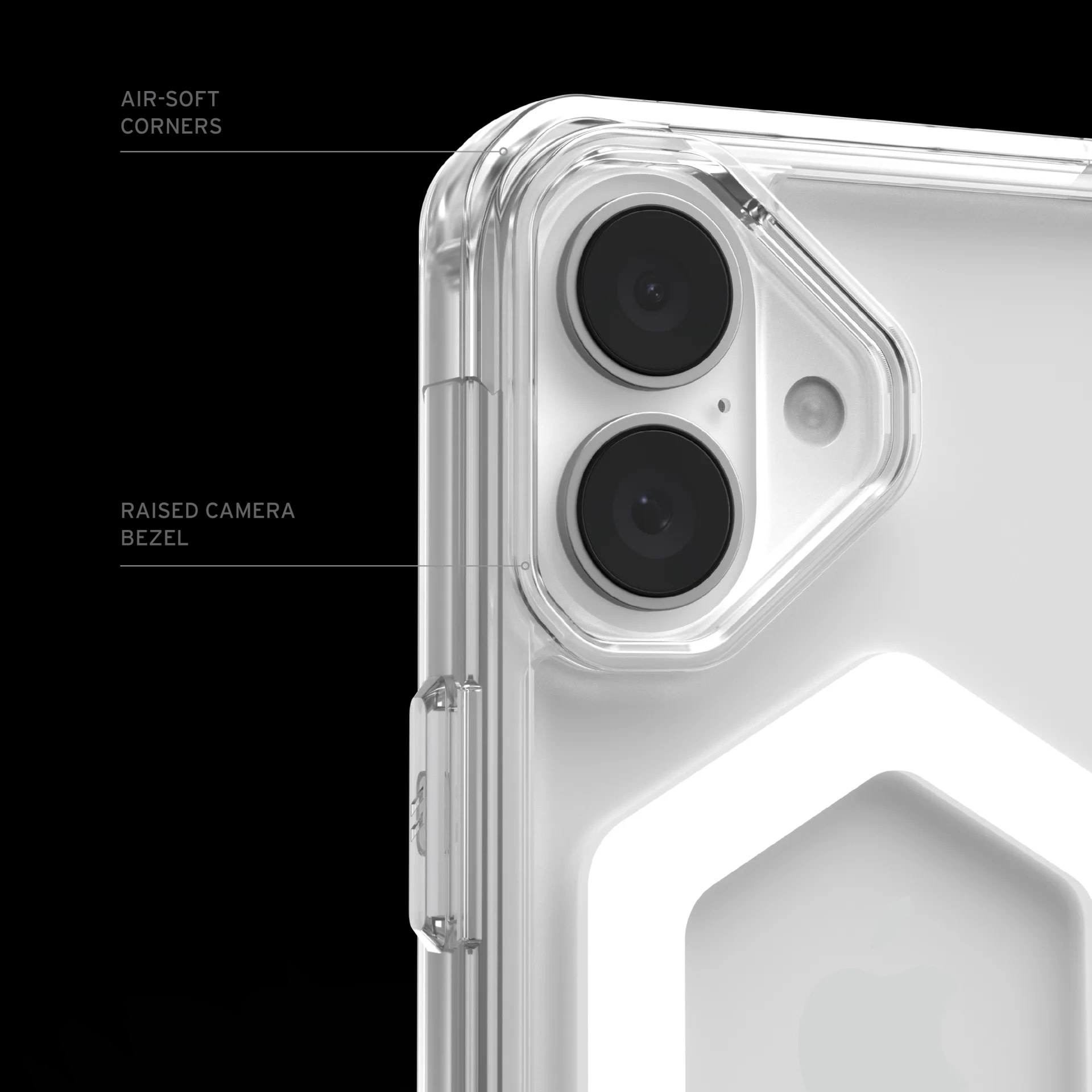 UAG Plyo Case with MagSafe for 16 Plus - Ice/White