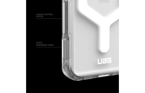 UAG Plyo Case with MagSafe for 16 Plus - Ice/White