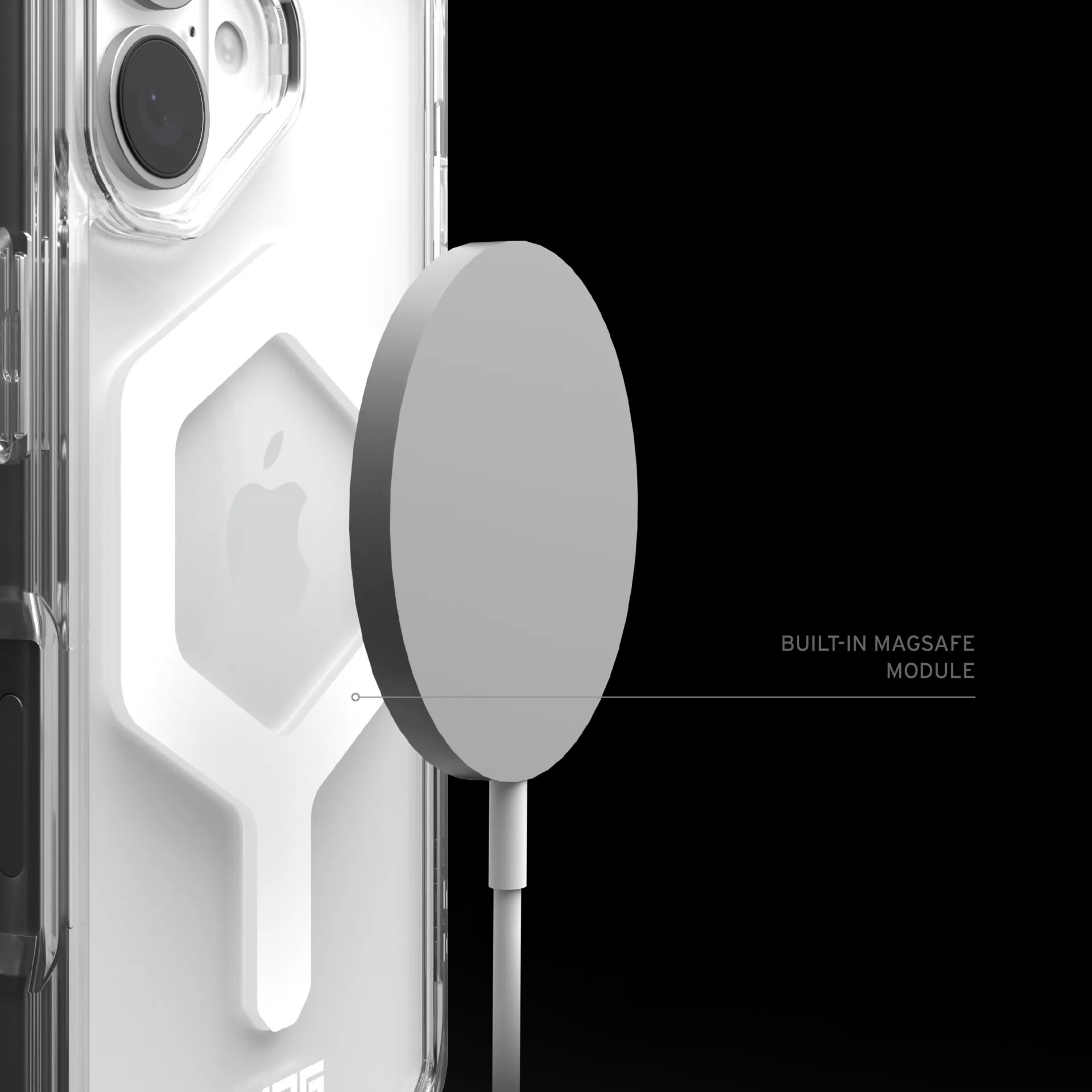 UAG Plyo Case with MagSafe for 16 Plus - Ice/White