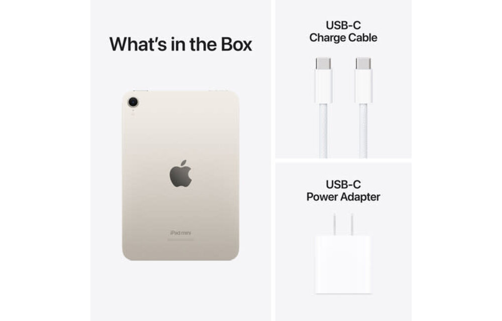 Apple iPad mini | 8.3" | A17 Pro | 128GB | Wi-Fi | Starlight