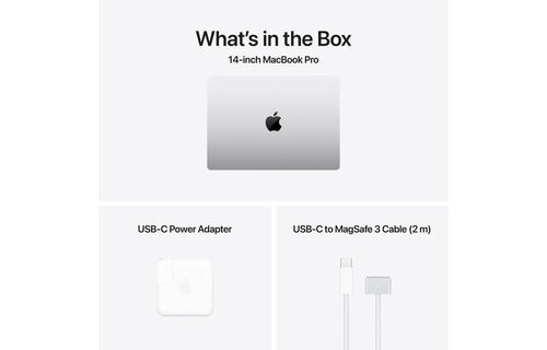 Apple 14" MacBook Pro (M4 Pro 12-Core CPU, 16-Core GPU), 24GB, 512GB, Three Thunderbolt 5 ports, Silver