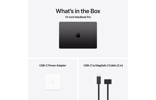 Apple 14" MacBook Pro (M4 Pro 12-Core CPU, 16-Core GPU), 24GB, 512GB, Three Thunderbolt 5 ports, Space Black