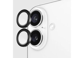 Case-Mate Rear Aluminum Ring Lens Protector for iPhone 16/16 Plus ONLY - Black