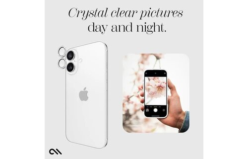 Case-Mate Rear Aluminum Ring Lens Protector for iPhone 16/16 Plus ONLY - Twinkle