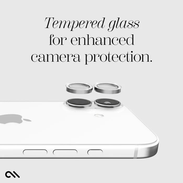Case-Mate Rear Aluminum Ring Lens Protector for iPhone 16/16 Plus ONLY - Twinkle