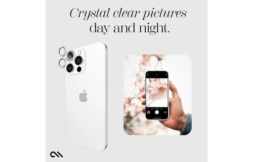 Case-Mate Rear Aluminum Ring Lens Protector for iPhone 16 Pro Max/16 Pro ONLY - Twinkle